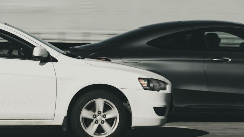 High speed cars on the highway, speeding and reckless driving